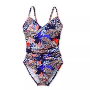 Aqua Green Women's Ring Back One Piece Swimsuit
